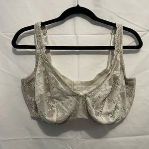 Cacique Bra 38H Bra Tan Lace
